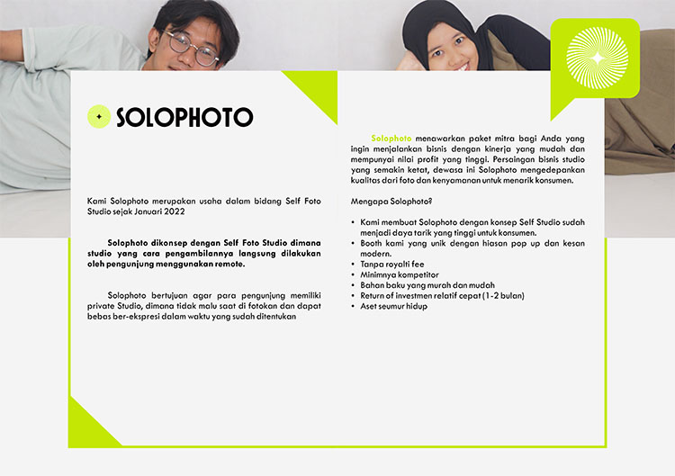 Kemitraan / Peluang Bisnis Jasa Foto Self Photo Studio Solo Photo