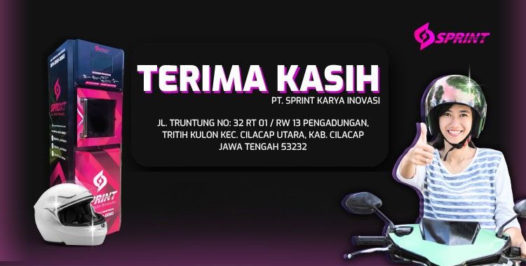 Kemitraan / Peluang Bisnis Vending Mesin Cuci Helm Otomatis Sprint