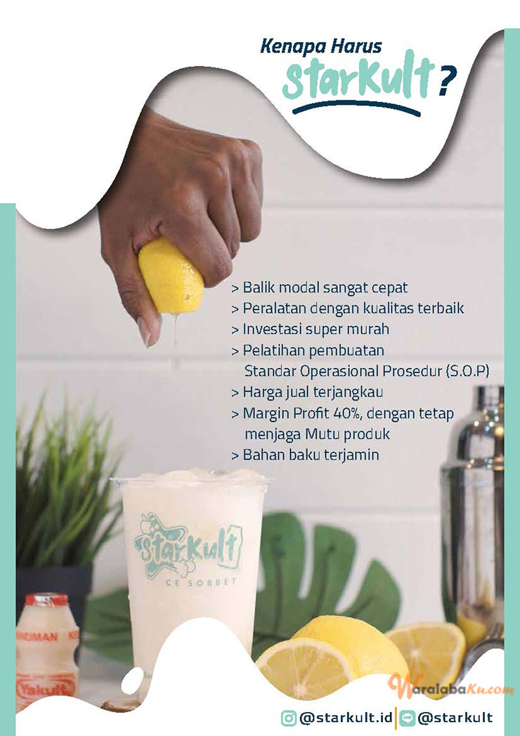 Franchise Peluang Usaha Minuman Buah | Starkult Ice Sorbet