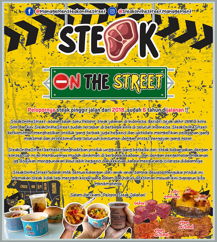 Franchise Steak On The Street SOS ~ Peluang Bisnis Steak Jalanan