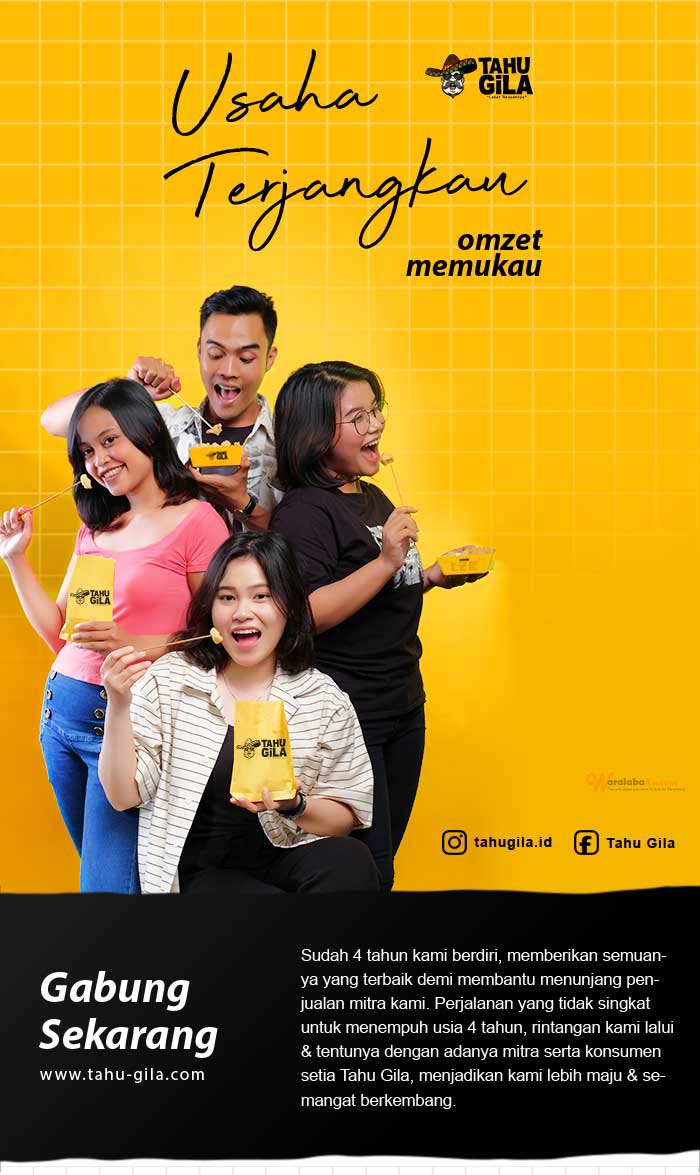 Franchise Peluang Usaha Tahu Gila