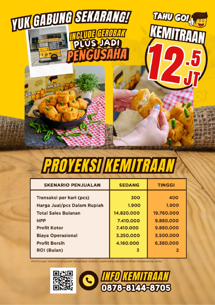 Franchise Tahu Go ~ Peluang Bisnis Tahu Krispi Kriuk