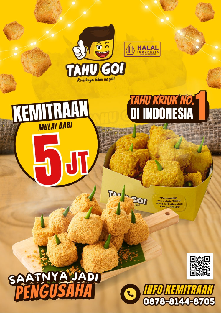 Franchise Tahu Go ~ Peluang Bisnis Tahu Krispi Kriuk