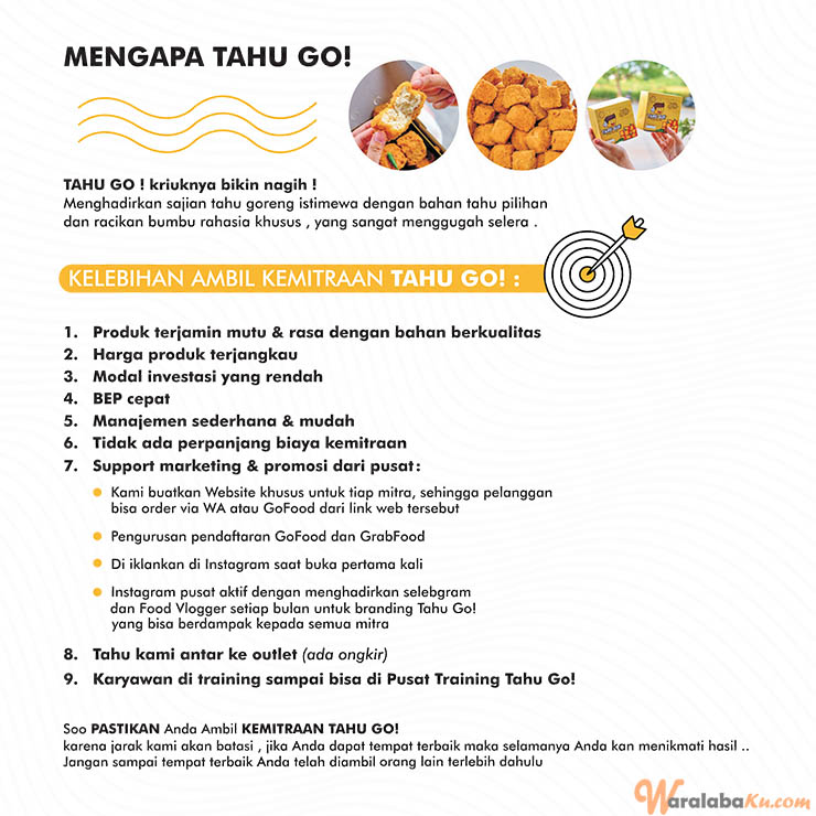 Franchise Tahu Go ~ Peluang Bisnis Tahu Krispi Kriuk
