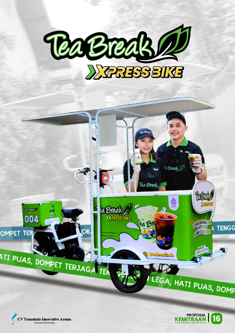 Kemitraan / Peluang Bisnis Minuman Kekinian, Teh, & Es Krim Keliling Tea Break