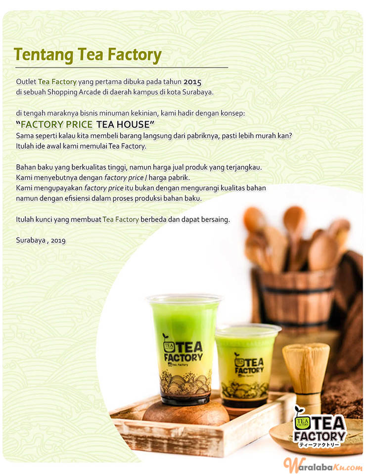 Franchise Peluang Bisnis Minuman Teh Factory ~ Peluang Bisnis Minuman Teh Factory