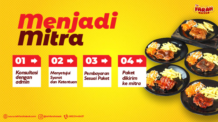 Kemitraan Peluang Bisnis Steak Jalanan Tenda Teh Farah Steak