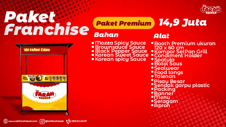 Kemitraan Peluang Bisnis Steak Jalanan Tenda Teh Farah Steak