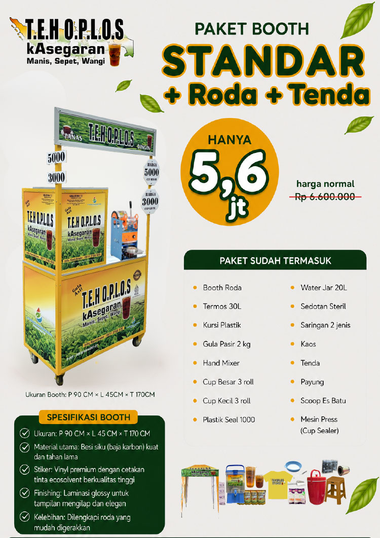 Kemitraan / Peluang Bisnis Modal Kecil Es Teh Oplos Kasegaran Kemitraan / Peluang Bisnis Modal Kecil Es Teh Oplos Kasegaran