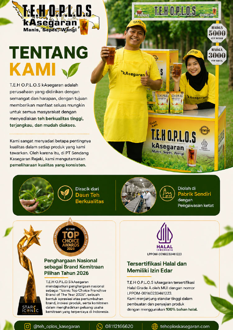 Kemitraan / Peluang Bisnis Modal Kecil Es Teh Oplos Kasegaran Kemitraan / Peluang Bisnis Modal Kecil Es Teh Oplos Kasegaran