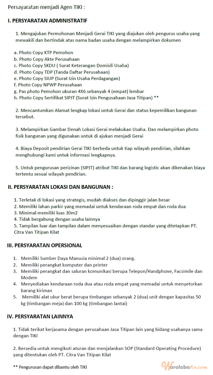 Franchise TIKI Titipan Kilat ~ Peluang Bisnis Jasa Kurir Pengiriman Barang & Dokumen