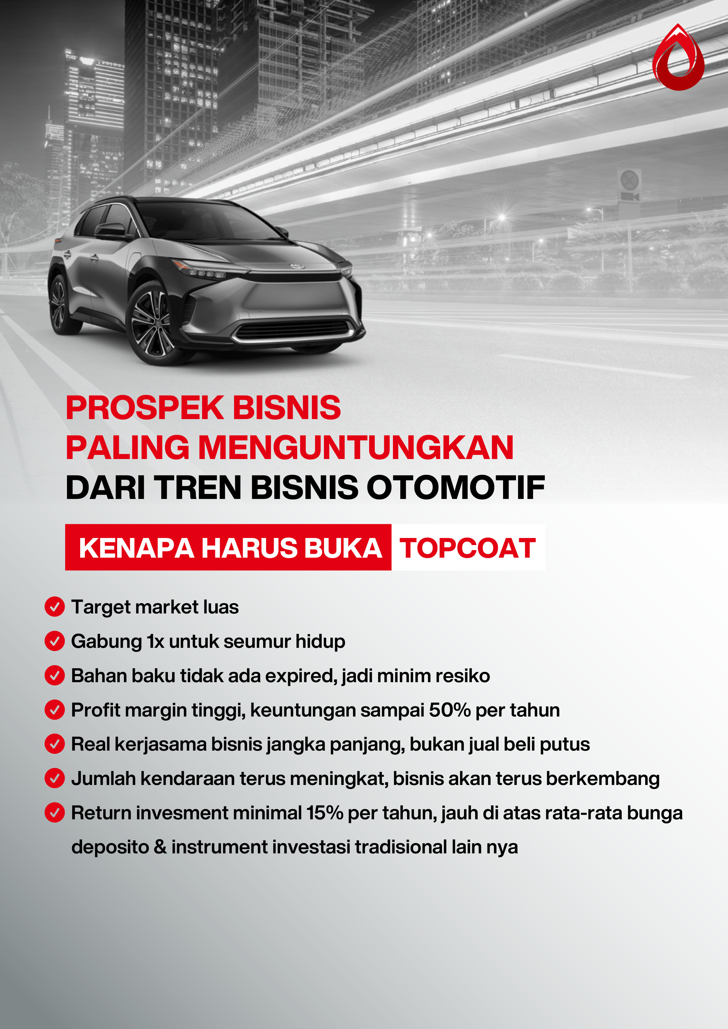 Kemitraan / Peluang Bisnis Coating & Premium Car Wash Top Coat