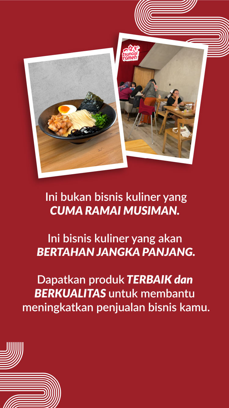 Kemitraan Peluang Bisnis Restoran Jepang Tsunagi Ramen