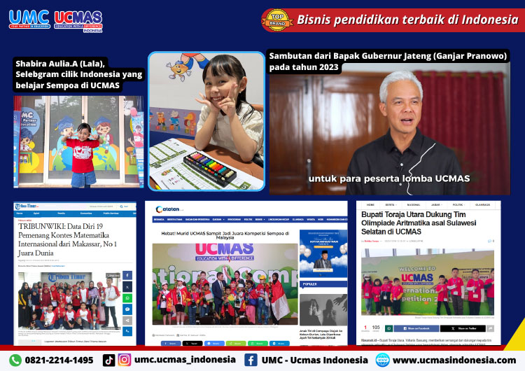 Kemitraan / Peluang Bisnis Kursus Matematika & Mental Aritmatika Sempoa UCMAS