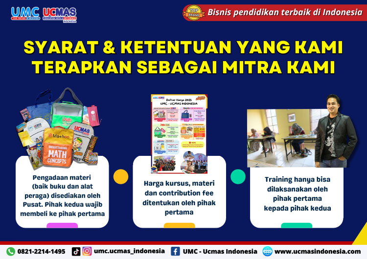 Kemitraan / Peluang Bisnis Kursus Matematika & Mental Aritmatika Sempoa UCMAS