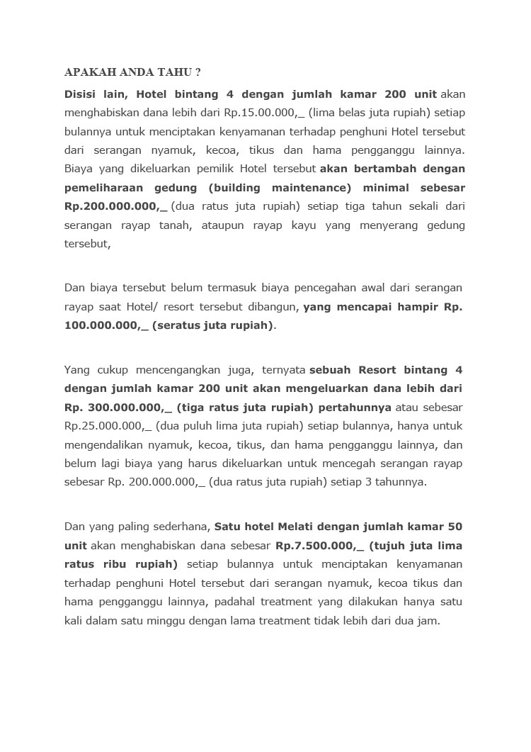 Kemitraan / Peluang Bisnis Jasa Pengendali Hama Pest Control VectoGreen Kemitraan / Peluang Bisnis Jasa Pengendali Hama Pest Control VectoGreen