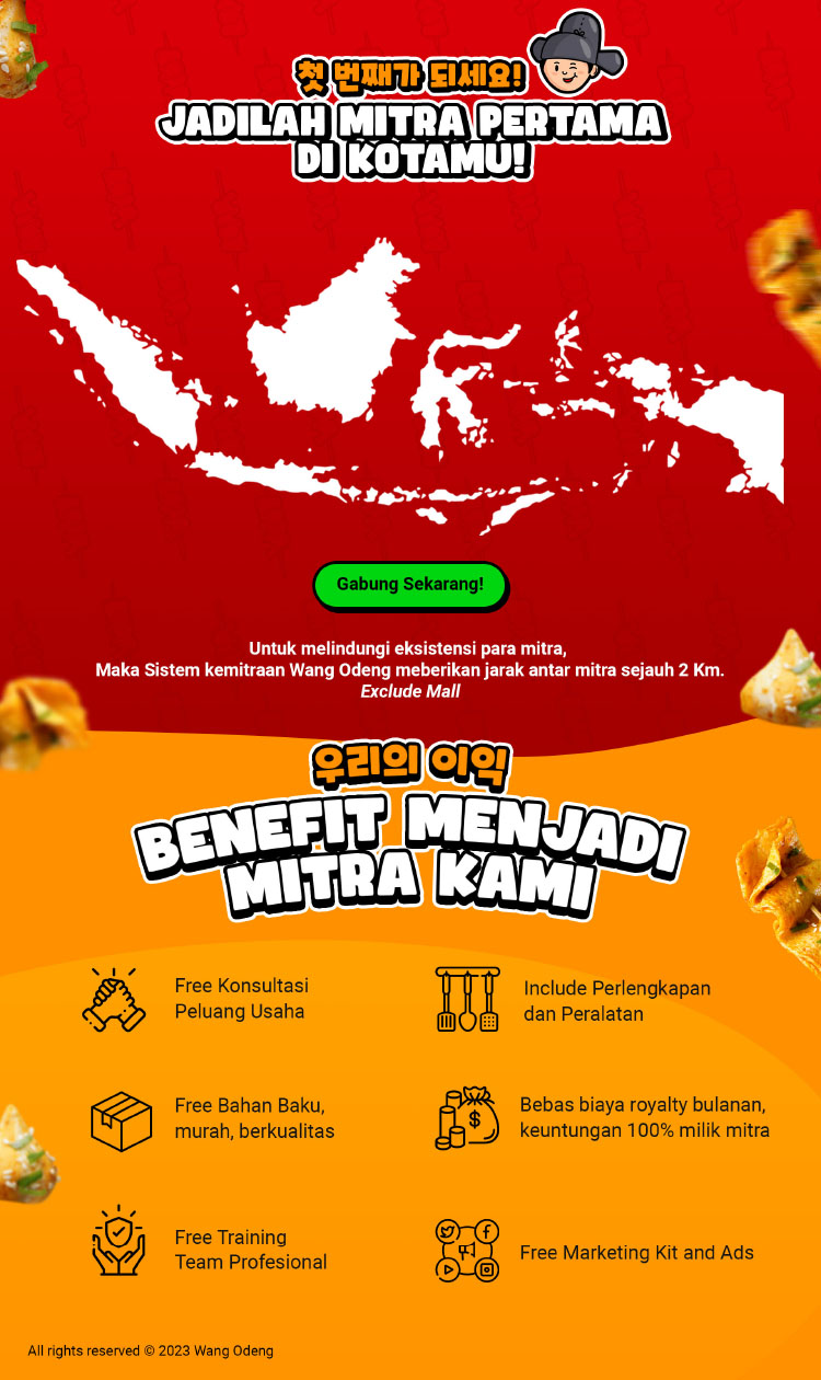 Kemitraan Peluang Bisnis Makanan Korea Wang Odeng