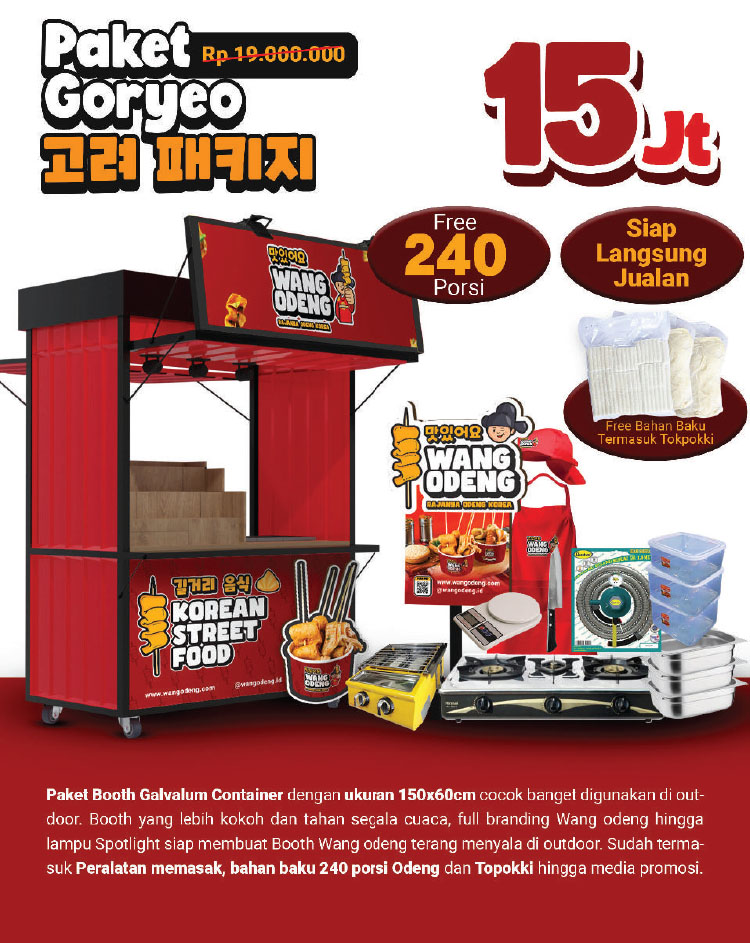 Kemitraan Peluang Bisnis Makanan Korea Wang Odeng