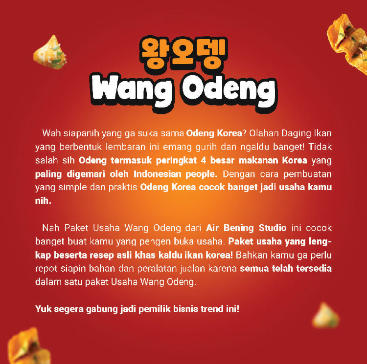 Kemitraan Peluang Bisnis Makanan Korea Wang Odeng