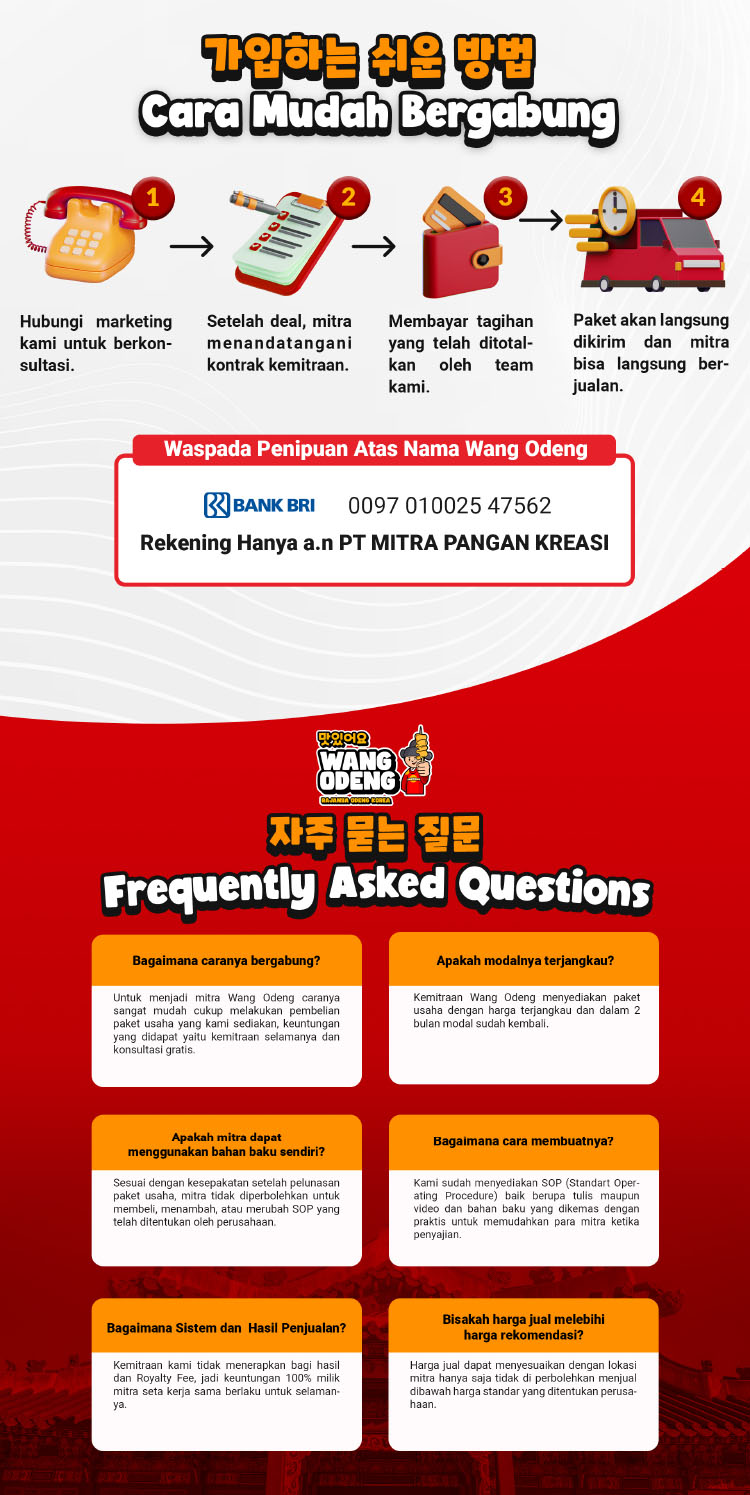 Kemitraan Peluang Bisnis Makanan Korea Wang Odeng Kemitraan Peluang Bisnis Makanan Korea Wang Odeng