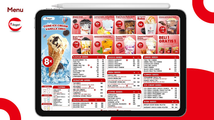 Franchise Peluang Bisnis Minuman Kekinian, Es Coklat, Soft Ice Cream, Boba & Chicken Wings Zeger! Indonesia