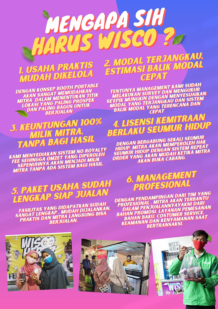 Franchise Peluang Usaha Minuman Kekinian Viral WISCO ICE Franchise Peluang Usaha Minuman Kekinian Viral WISCO ICE