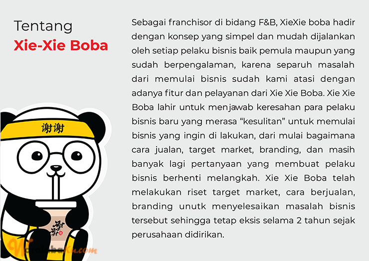 Franchise Peluang Bisnis Minuman Boba | Xie Xie Boba