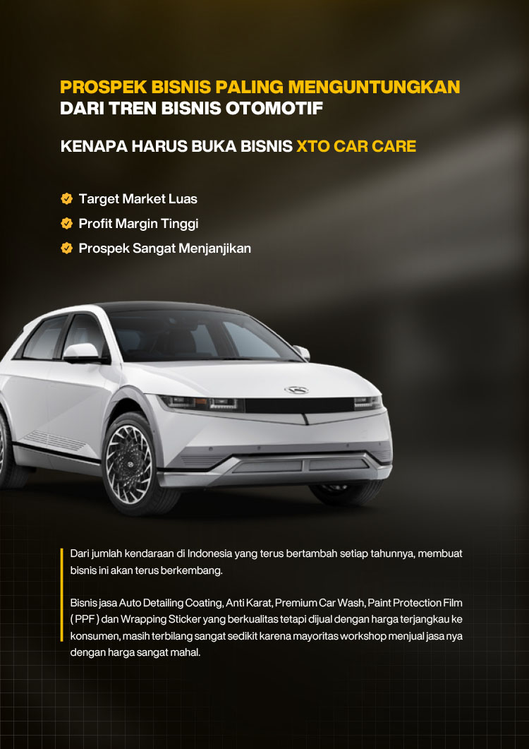 Kemitraan / Peluang Bisnis Auto Detailing Coating XTO Car Care