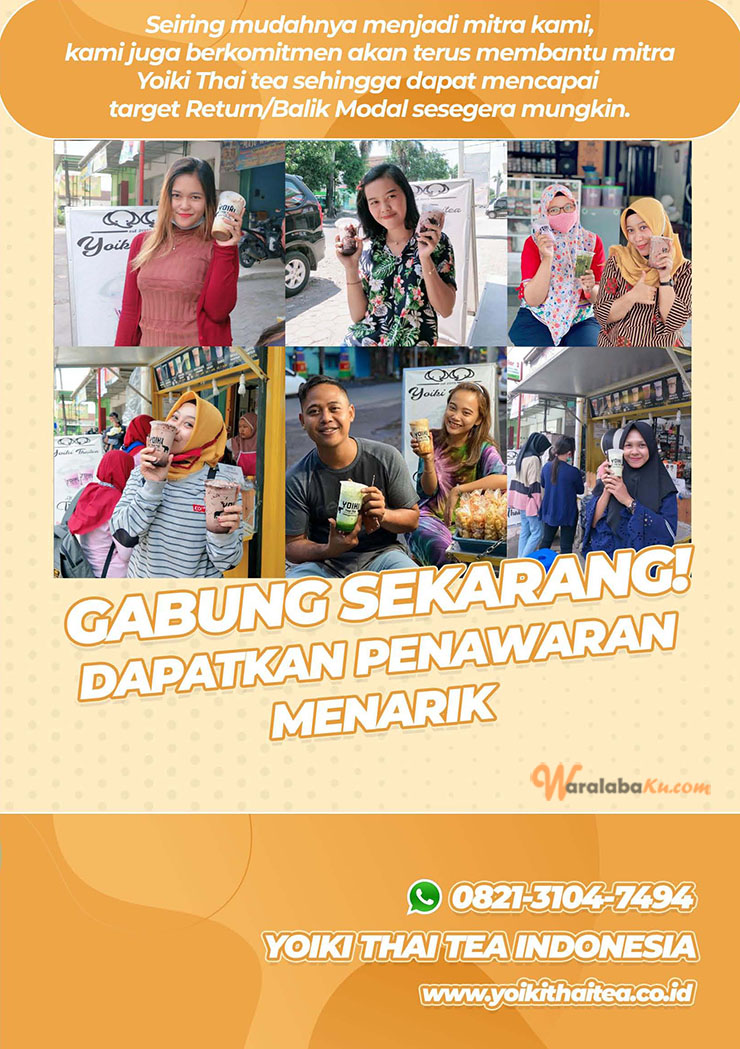 Franchise Peluang Usaha Minuman Teh ~ YOIKI THAI TEA INDONESIA