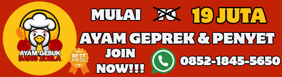 Franchise Ayam Gebuk Bang Zoela ~ Peluang Bisnis Ayam Geprek &amp; Penyet
