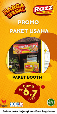 Franchise Razz Chicken Geprek ~ Peluang Bisnis Fast Food ~ Ayam Geprek