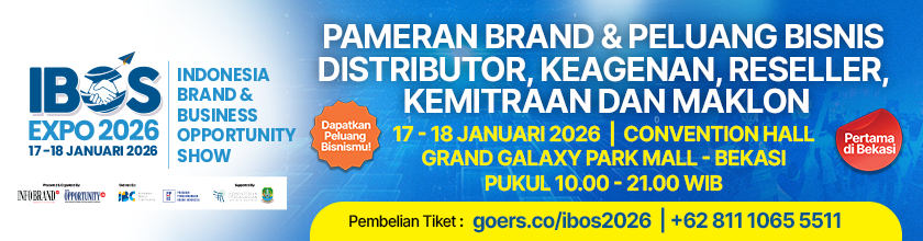 Pameran IBOS Expo 2026 Bekasi ~ Indonesia Brand & Business Opportunity Show