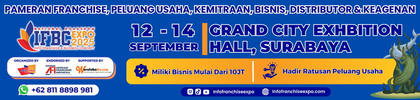 Pameran IFBC Info Franchise & Business Concept Expo Surabaya 2025
