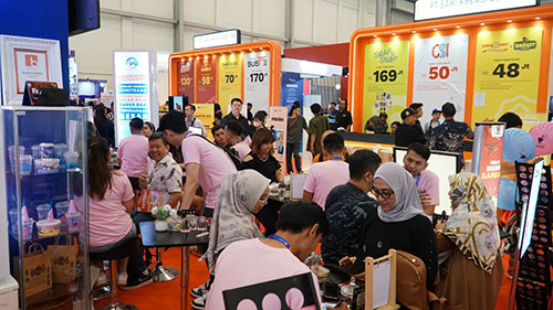 Peserta Pameran Franchise IFBC Jogja 2024 SKB Food, Kebab Turki Baba Rafi, Smokey Kebab, Street Sushi, Nasi Kulit Syuurga