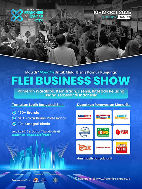 Pameran Franchise & License Expo Indonesia ~ 25th FLEI Business Show 2025